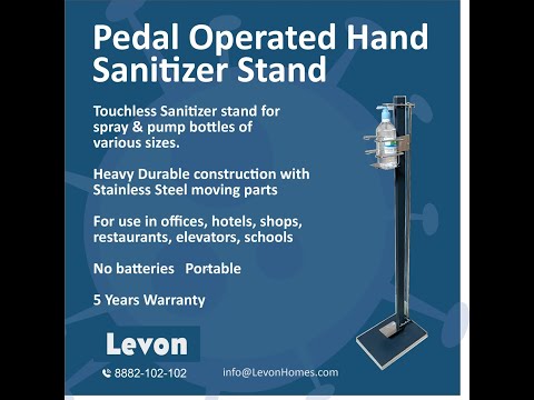 Foot Pedal Sanitizer Stand