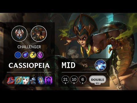 Cassiopeia Mid vs Xerath - EUW Challenger Patch 10.8