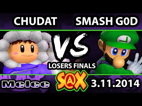 S@X Weekly - Chudat (Ice Climbers) Vs. Smash G0D (Fox, Luigi) SSBM Losers Finals - Melee