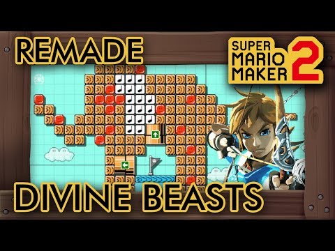 All Zelda BotW Divine Beasts Remade in Super Mario Maker 2