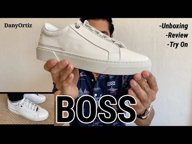 Vídeo relacionado con BOSS Hombres Saturn_Lowp_lux4 A_N Sneaker Negro 45 EU