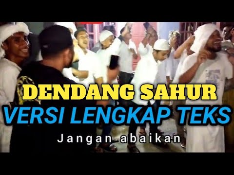 Dendang Sahur Viral Tiktok Versi Lengkap Teks @ninomahnand