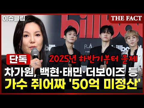 [단독] 백현·태민·더보이즈 10억씩…차가원, 가수 쥐어짜고 '50억 미정산'