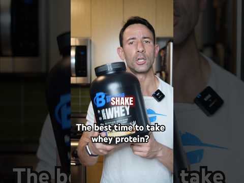 The best time to take whey protein? #protein #proteinshake #over40
