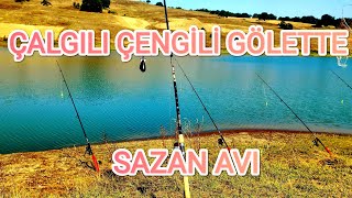 ÇALGILI ÇENGİLİ GÖLETTE SAZAN AVI balık tutmaktan yorulduk #carpfishing#fishing#