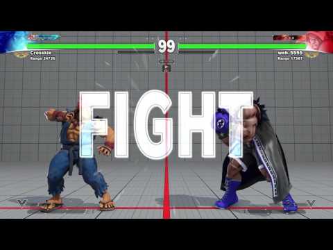 STREET FIGHTER V crosskie(akuma) vs web-5555(balrog)