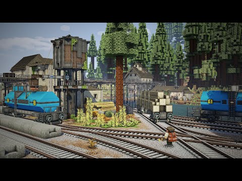 Building the Ultimate Railway in Minecraft Create Mod! (Create Mod Ep.6)