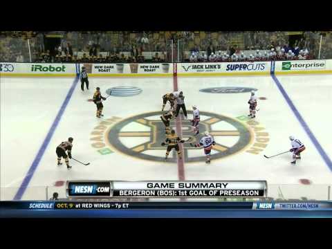 NHL 2014 09 30 New York Islanders vs Boston Bruins
