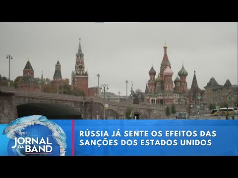 Rússia já sente os efeitos das sanções dos Estados Unidos | Jornal da Band