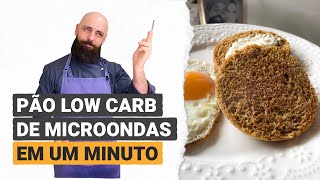 Pão de microondas saudável (rápido, fácil e 100% low carb) | Cozinhando com o Chef