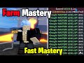The FASTEST Ways To Farm Mastery in Blox Fruits (Genius Method)