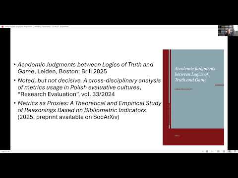 Balancing Three Logics of Judgment in Polish Academia - Łukasz Remisiewicz