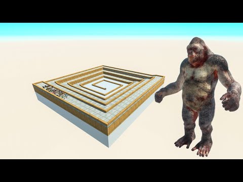 All Unit Escape From Goro The Giant - Last Survivor - Animal Revolt Battle Simulator
