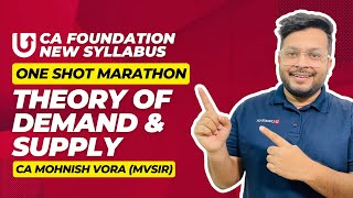 CA Foundation Economics One Shot | Demand & Supply | Chapter 2 | CA Mohnish Vora | MVSIR