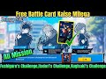 FF Free Battle Card Kaise Milega Fushiguro S Challenge Itadori S Challenge Kugisaki S Challenge