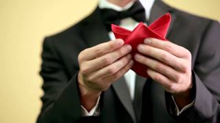 How to Fold a Three-Point Crown Pocket Square