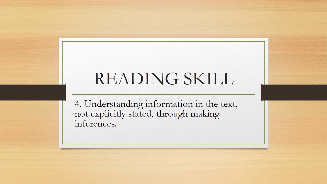 PPT PROCEDURE TO DELIVER READING SKILL