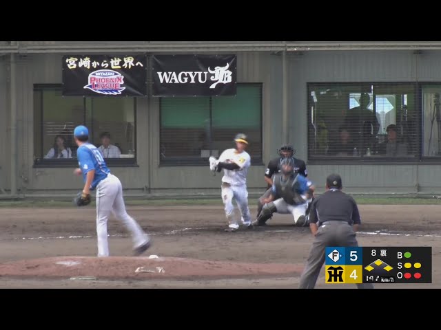 【みやざきPL】ファイターズ・石川直也 一打逆転のピンチを空振り三振で切り抜ける!!  2024年10月23日 阪神タイガース 対 北海道日本ハムファイターズ