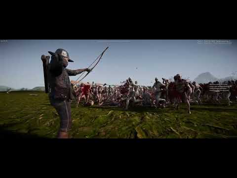 John Wick, Chuck Norris, OP archer VS 1000000 Zombies!!!