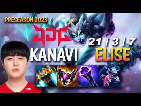 JDG Kanavi ELISE vs POPPY Jungle - KR Ranked