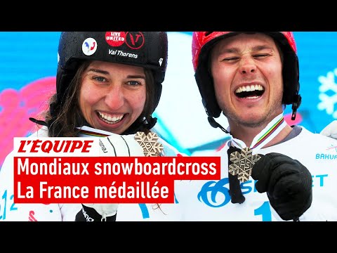 Snowboardcross World Championships - Les Bleus win the bronze medal in the mixed team event