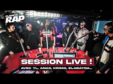 SESSION FREESTYLE avec YL, Anas, Krimo, Zlabayda & FGZ ! #PlanèteRap