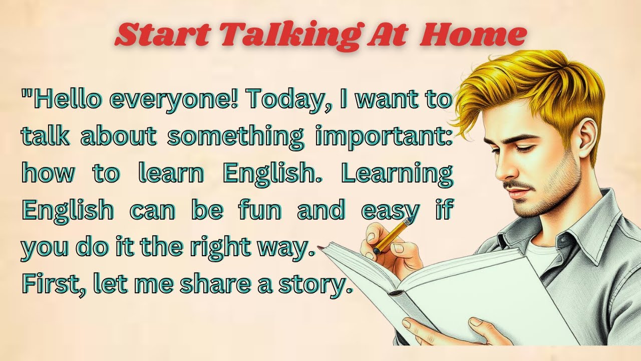 Start TaIking At  Home || Graded Reader || Improve Your English || Learn English With Audio ||