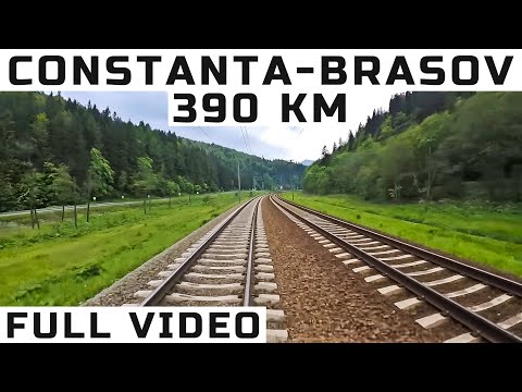 Constanta-Brasov-cea mai rapida ruta feroviara-full backview-Trainride-Zugfahrt