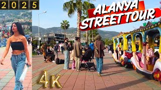 ALANYA STREET TOUR 2025 ! ALANYA ANTALYA TURKEY HOLİDAY TURKEY TRAVEL 4K VIDEO A