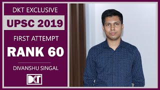 UPSC | Rank 60 Divyanshu's Strategy To Crack CSE In First Attempt | दिव्यांशु सिंगल की स्ट्रेटेजी video