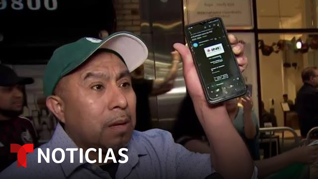 "El INE es corrupto", exclama mexicano que no pudo sufragar en Nueva York | Noticias Telemundo