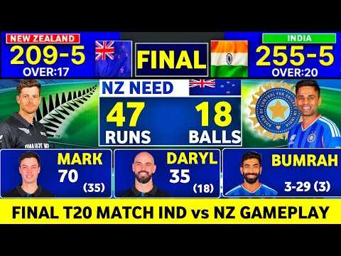 Final | India vs New Zealand T20 Match | Thriller Gameplay