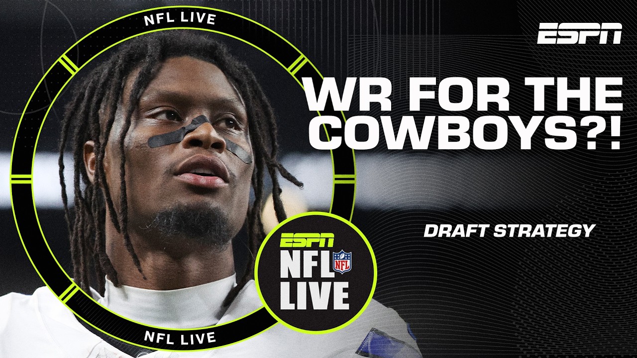 Will the Cowboys draft a WR despite George Pickens being franchise tagged? 🤨 | NFL Live