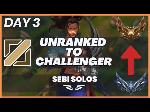 Unranked To Challenger - Day 3 | Sebi Solos