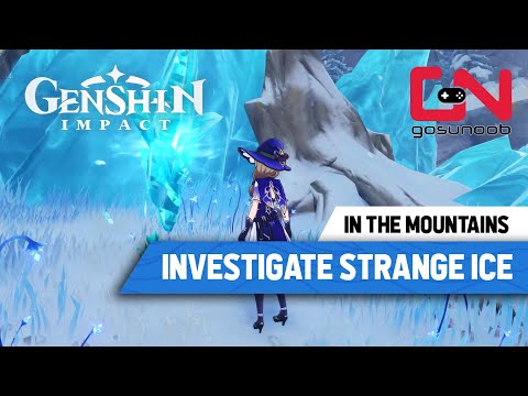 How to Investigate the Strange Ice Genshin Impact - In The Mountains Quest Guide Part 1