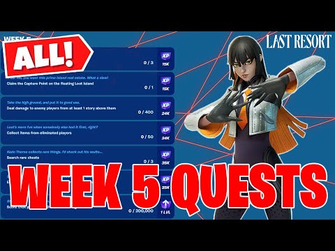 How to *EASILY* Complete All Week 5 Quests in Fortnite Chapter 4 Season 4 (Full Guide)