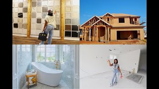 Building My Dream Home | Picking Finishes, All Gold Details, Marble Waterfall Island and MORE