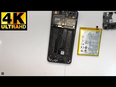 ZTE Blade v9 - замена батареи разборка / battery replacement disassembly