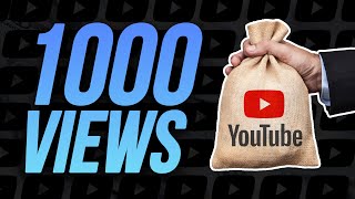 How Much YouTube Pays You For 1,000 Views thumbnail