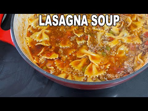 All In One Pot LASAGNA SOUP