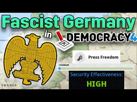 I fixed Germany's problems using Fascism in Democracy 4. (rip monetisation)