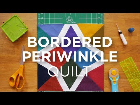 Quilt Snips Mini Tutorial - Bordered Periwinkle