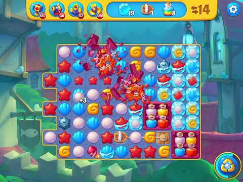 Fishdom level 8163 no boosters フィッシュダム ノーマル [Friend's]