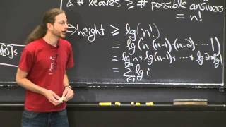 Lecture 7: Counting Sort, Radix Sort, Lower Bounds for Sorting