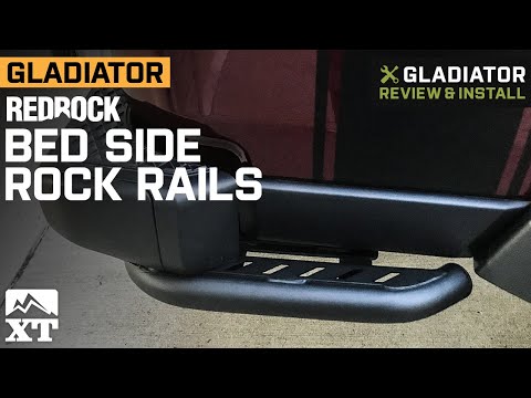 Jeep Gladiator JT RedRock Bed Side Rock Rails Review & Install