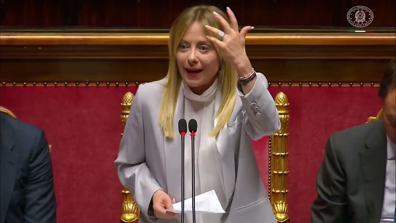 GIORGIA MELONI REPLICA AL SENATORE MALAN