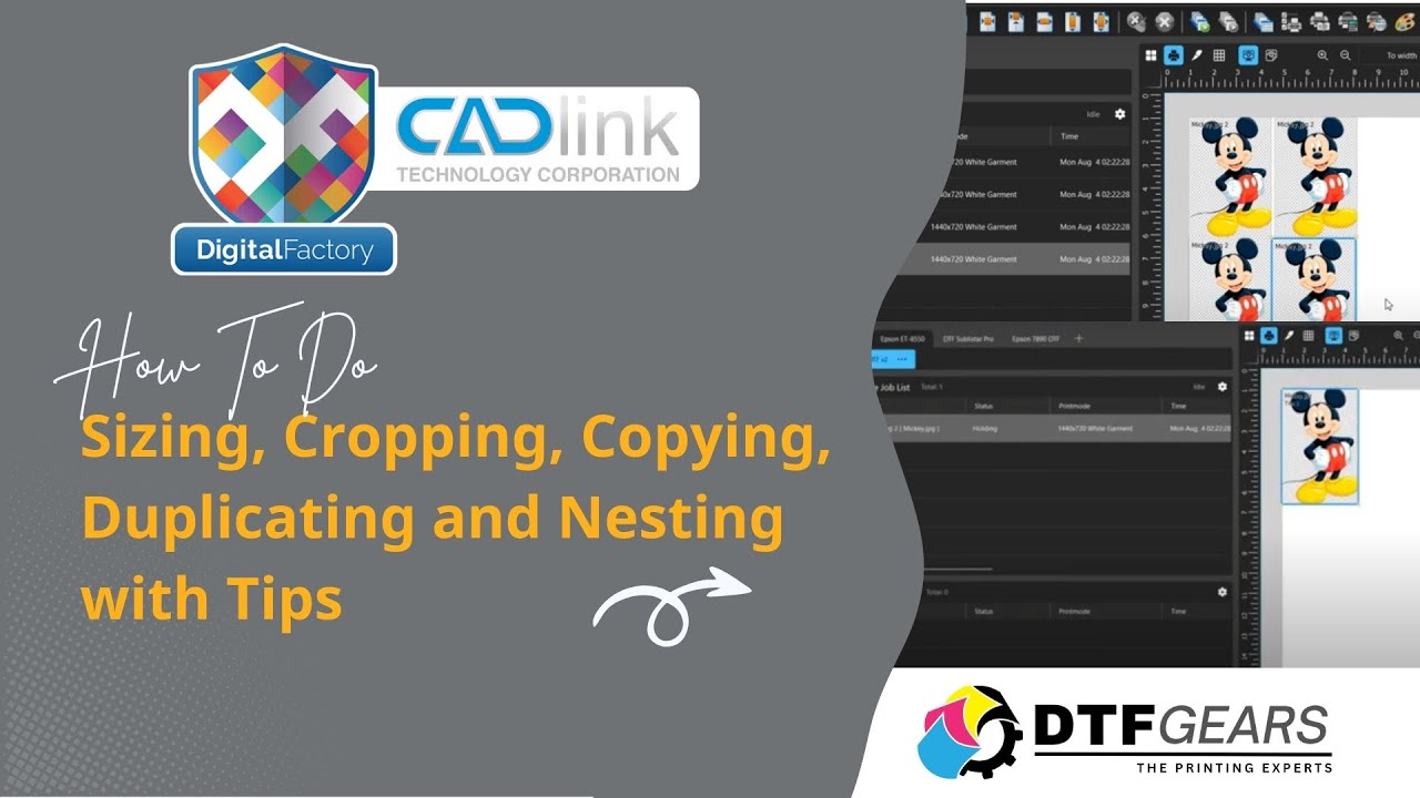 Know CADlink Digital Factory V11 Basics - Sizing, Cropping, Copying, Duplicating and Nesting