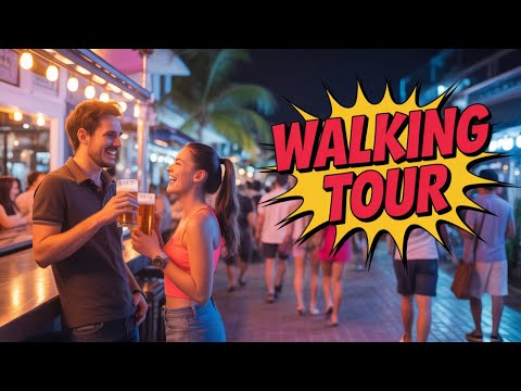 Best of Koh Samui Lamai Beach Thailand Nightlife Walking Tour 2025