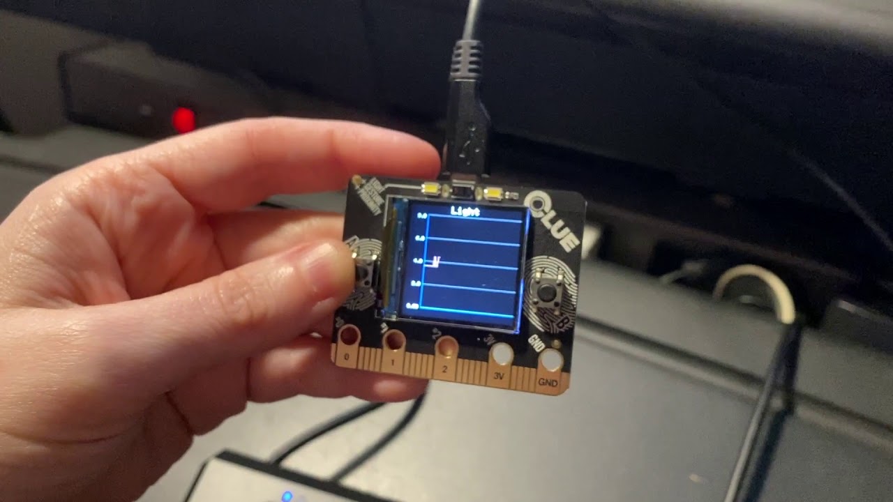 Testing out sensor plotting directly on the CLUE display