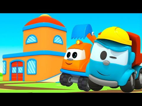 Leo und Scoop bauen ein neues Haus | Leo der Lastwagen - Zeichentrickfilm auf Deutsch